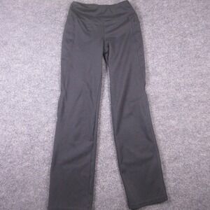 Jockey Pants Womens Small Black Straight Leg Track Yoga Active Pockets Stretch